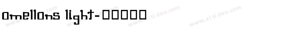 Omellons Light字体转换